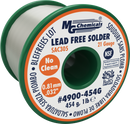 MG Chemicals 4900-454G, 454 gram (1.0 lb.) Roll of SAC305 Sn96, (21ga) .032'' Diameter Lead Free Rosin Flux Core Solder