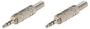 502M, 3.5mm Metal Body Mini Stereo Plugs with Strain Relief ~ 2 Pack