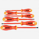 53169, Felo 6 Piece Ergonic® Slotted-Phillips Insulated Screwdriver Set
