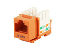 ORANGE Cat6 110 Punch Down RJ45 Keystone Jack MV5382