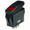 NTE 54-215W SPST ON-OFF 110V AC Red Illuminated Waterproof Rocker Switch