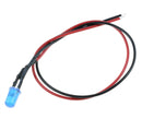 9V to 12V DC 5mm Blue Diffused LED. Pre-Wired with 20cm (8 Inch) Wire Leads