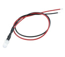 9V to 12V DC 5mm White Diffused LED. Pre-Wired with 20cm (8 Inch) Wire Leads