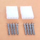 61-244, Philmore 1 Pair 4 Pin 0.093" Female Molex Connectors w/8 Female Pins