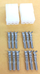 61-246, Philmore 1 Pair 6 Pin 0.093" Female Molex Connectors w/12 Female Pins