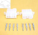 Philmore 61-324, 1 Pair of 4 Circuit Panel Mount 0.093" Male Pin 3191 Connectors