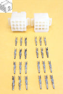 Philmore 61-332 1 Pair of 12 Circuit Panel Mount 0.093" Male Pin 3191 Connectors