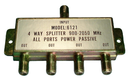 Philmore 6121, 75 Ohm "F" Type 4 Way Satellite Signal Splitter 900-2050MHz