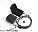 64-GHOO1B Black Utility Box, Snap-In w/Hinged Cover and Cable Outlet 3.58" x 3.11" x 1.17"