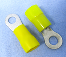 Philmore 65-1598, 2 Pack of 4AWG, Vinyl Insulated 5/16" Stud Ring Lug ~ 4 Gauge