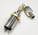 NEW SPST Momentary Tubular Barrel Type Key Switch Key Removable in OFF Position