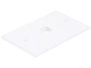 White 1 Port Wall Plate for Keystone Jack Inserts MV6725