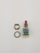 TPC11FGPC2, Alcoswitch ON-(ON) SPDT Momentary Push Button Switch 0.4VA 20VDC