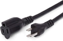 MV5299 Extension Cord - NEMA 5-15P to NEMA 5-15R, 16AWG, 13A/1625W, 3-Prong, Black, 6ft