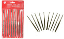 10 Piece Premium Quality Needle File Set in Pouch, Fine Cut (3mm x 140mm)