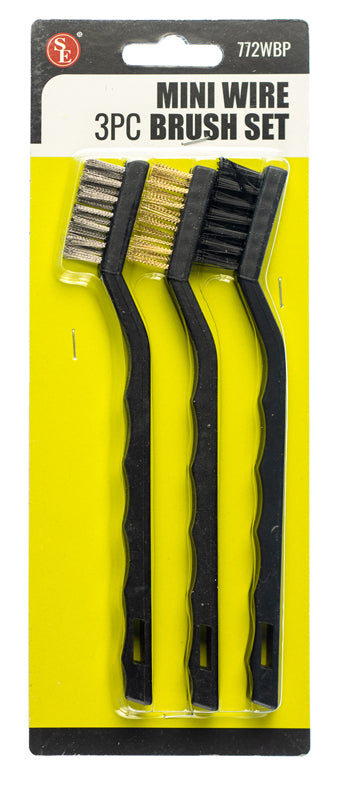 12 Piece Acid Brush Set, 3/4 Wide Horse Hair Bristles ~ 6 Length – MarVac  Electronics