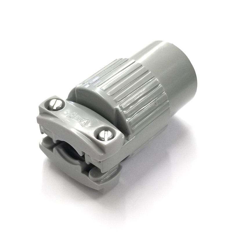 Eagle 5-15R 2 Pole 3 Wire, Grey Commerial Inline Female Receptacle ~ 15A 125V