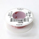 25' 28AWG RED Hi Temp PTFE Insulated Silver Plated 600 Volt Hook-Up Wire - MarVac Electronics