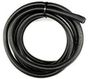 10 Foot Black Split Loom 1/2'' Diameter Flexible Convoluted Tubing