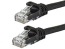 WW724M825BK 25 Foot BLACK CAT6 Ethernet Patch Cable with Snag less Flex boot Ends