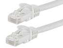 WW724M810WH 10 Foot WHITE CAT6 Ethernet Patch Cable with Snag less Flex boot Ends