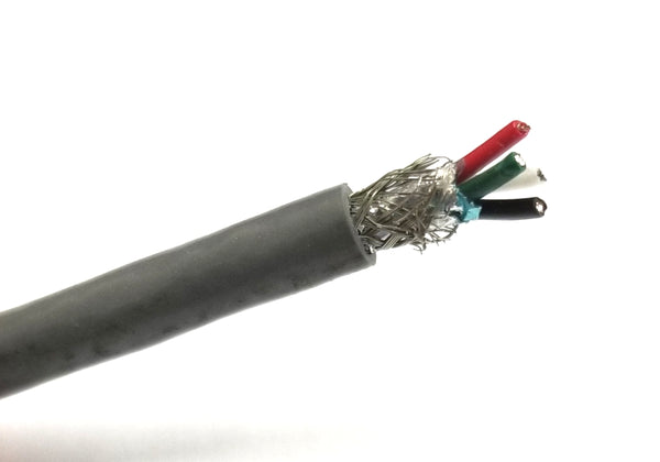 7' Belden 9940 4 Conductor 22 Gauge Stranded Shielded Cable ~ 4C 22AWG