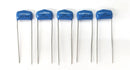 Lot of 5 Capar CRM.01K400V, 0.01uF 400V Film Capacitors ~ 10,000pF - MarVac Electronics