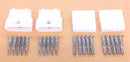 2 Pairs of 5 Circuit Molex 0.062" Male and Female Connectors with Pins - MarVac Electronics