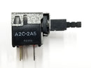 Omron A2C-2A5 DPST ON-OFF, Push-ON Push-OFF Plunger Switch 5A @ 250V AC