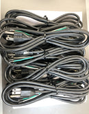 10 Pack Kobiconn AC Power Cords 6 Foot ~ 3 Wire 18AWG AC Plug to Stripped Ends