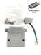 AD-25FT4-G2, DB25 Female to RJ11 4C Jack Adapter with 2 Piece GREY Hood