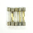 5 Pack of Buss AGC-1/100, 0.01A 250V Fast Acting (Fast Blow) Glass Body Fuses