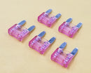 Philmore 64-6003 3A 32V ATM Mini Blade Automotive Fuse, Violet, 5 pack