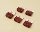 Philmore 64-6007 7.5A 32V ATM Mini Blade Automotive Fuses, Brown, 5 pack
