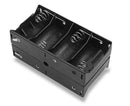 BH181, Philmore Eight (8) D Cell (UM-1) Plastic Battery Holder, Solder Lug