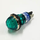 BN-23-1-G, Sato Parts 17mm Round Green Jewel Lens Neon Indicator Light 100V~125V
