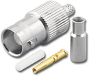 BNC-3128, BNC Female 3 Piece Crimp Jack for RG-174/U & RG-316/U Cable
