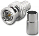 BNC-7073-75, 75 Ohm BNC Male 2 Piece Crimp Plug for RG-6/U Cable Solid Center