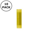 (3600) Yellow Nylon Insulated Seamless Butt Connectors 12-10AWG Wire 10 Pack
