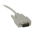 25219, C2G 1 Foot (0.3m) Beige DB9 Male to Male RS232 Serial Cable w/Thumbscrews