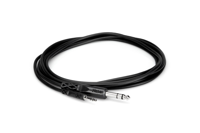 HOSA CMS-105 Stereo Interconnect, 3.5 mm TRS to 1/4 in TRS, 5 ft