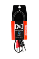 CPP-201, Hosa Stereo Interconnect, Dual 1/4 in TS to Same, 1 m