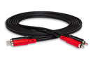 CRA-203, Hosa Stereo Interconnect, Dual RCA Male to Male, 3 Meter (9.84FT) Length
