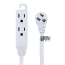 EC1606AUL 6 ft Flat End Extension Cord White 16/3 SPT