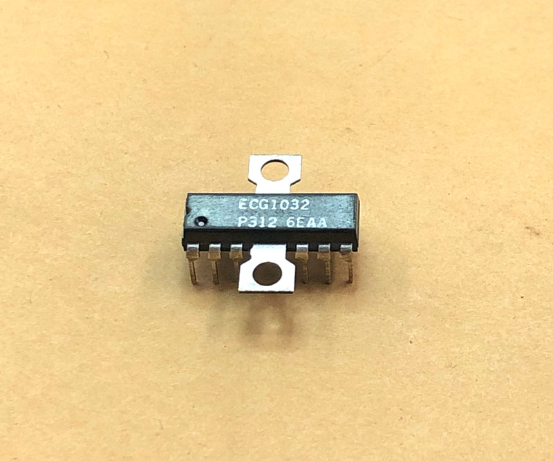 ECG1032, 1W OTL Audio Frequency Amplifier IC ~ 12 Pin DIP-W (NTE1032)
