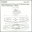 ECG427, Heat Sink for TO5 & TO39 Type Packages ~ Metal Slide On (NTE427)