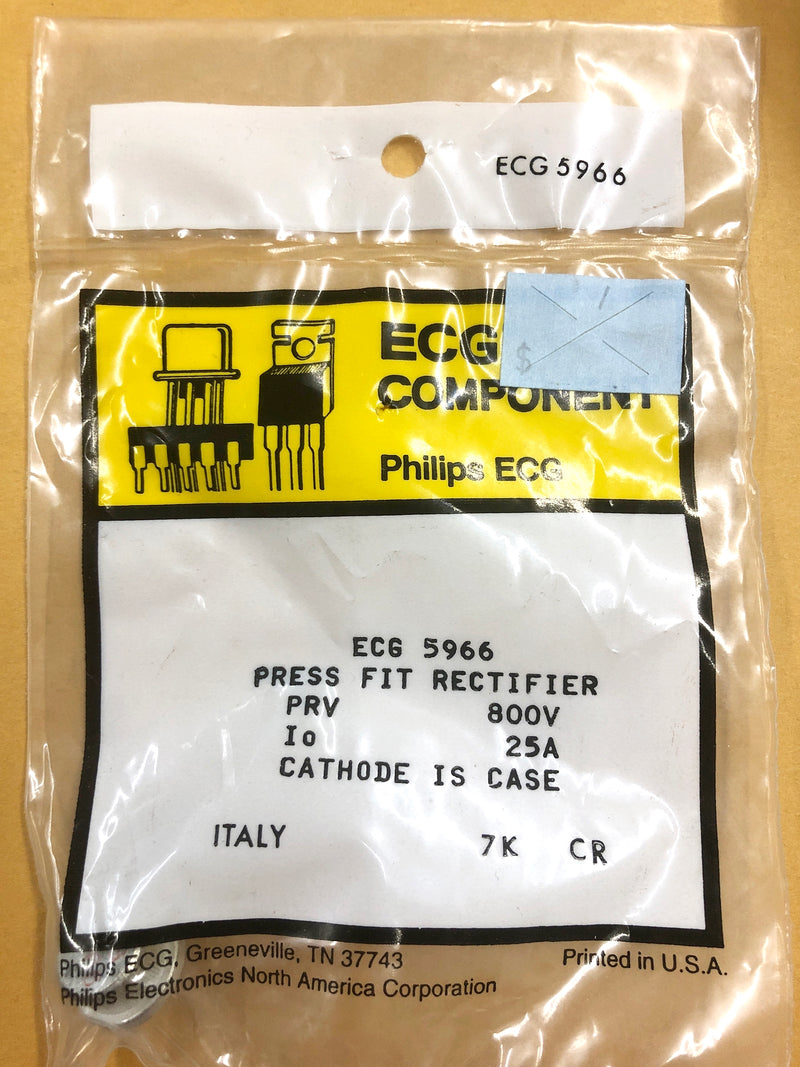 ECG5966, 800V @ 25A Silicon Diode ~ 1/2" Press Fit  (NTE5966)