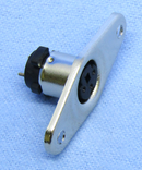 Philmore EMS3, 3 Pin Panel Mount Female Mini DIN Connector ~ Solder Type