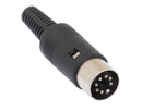 ETA10, Philmore 7 Pin 270° Inline Male DIN Connector ~ Solder Type