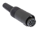 ETL11, Philmore 8 Pin 270° Inline Female DIN Connector ~ Solder Type